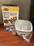 Vintage Antique Dr. Scholl Foot Bath Massager Model FR-50 Original Box Tested. Fixed Price $49.99.