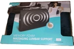 Healthtouch Memory Foam Massaging Lumbar Support Vibration Pillow Black H-4918-1. Fixed Price $25.00.