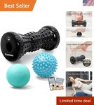 & Foot Roller 3-IN-1 Set With Spiky Ball, Lacrosse Massage.... Fixed Price $34.72.