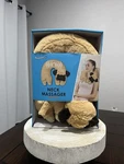 New Health Touch Pug Dog Neck Massager Vibrating Plush Relaxation Pillow Nib. Fixed Price $19.95.
