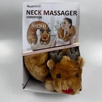 Healthtouch Neck Massager Unisex Os Brown Reindeer Plush Vibrating Travel Pillow. Fixed Price $24.00.