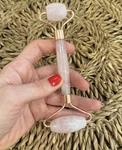 Real Rose Quartz Daily Concepts Luxurious Facial Roller Of Genuine Stone. Fixed Price $15.00.