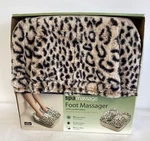 Spa Foot Massager With Leopard Pattern & Micro Plush Fabric. Fixed Price $24.50.