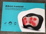 Magic Makers Shiatsu Massage Pillow Black White Red Soothing Heat Bi-direction. Fixed Price $15.00.