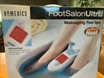 Homedics Salon Ultra Massaging Spa, Soak W Heat, 3-PIECE Foot-file Kit, Nib. Fixed Price $25.95.