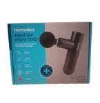 Homedics Percussion Massager Gun Heat Rechargeable 4 Attachments Compact Size. Fixed Price $29.95.
