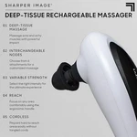 Deep Tissue Massager Sharper Image Cordless Rechargeable 6 Attachment Nodes. Fixed Price $27.95.