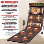 Full Body Massage Mat With Heat 12 Motor Neck Shiatsu Kneading Leg Pain Relief. Fixed Price $79.99.