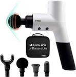 Vybe Premium Deep Tissue Muscle Massage Gun With 5 Speeds And 4 Attachments. Fixed Price $44.99.