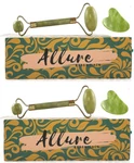 2X Jade Roller Gua Sha Stone Gift Box Sets - Allure Essentials Skin Care Tools. Fixed Price $17.99.