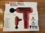 Brand New Big Red Itek Percussive Massager Muscle Treatment. 6 Speed 4 Heads.. Fixed Price $29.99.