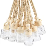 20 Pcs 8ML Hanging Car Air Freshener Diffuser,empty Clear Glass Essential. Fixed Price $26.26.