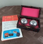 Vintage Lotus Pond Healthy Musical Hand Therapy Exercise Balls Asian Decor. Fixed Price $19.95.