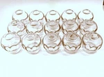 Glass Fire Cupping Cups With Finger Grips Imprinted Sold Sets Of 15 & 24. Fixed Price $71.99.