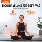 Vevor Red Light Therapy For Body Face, 60 Dual-chip Leds, 80W. Fixed Price $130.77.