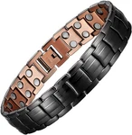 Magenergy Mens Copper Magnetic Bracelets, 99.9% 8.5 Inch (pack Of 1), Black. Fixed Price $28.88.