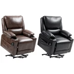 Homcom Electric Heated Massage Reclining Chair With Remote, Side Pockets. Fixed Price $424.83.
