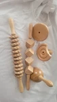 Wood Body Massage Roller Stick Set Manual Handheld Legs Back Arms Thighs Waist. Fixed Price $98.64.