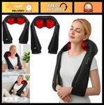 Deep Tissue Neck Massager With Heat - Shiatsu Pain Relief For Home, Office, Car,. Fixed Price $48.59.