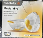 Medela Magic Inbra Double Electric Breast Pump - Distressed Packaging Open Box. Fixed Price $169.99.