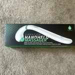 Pursonic HMG200 Handheld Massager White/green, Vibrating, Ergonomic, Portable. Fixed Price $12.99.