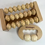 Wooden Foot Roller Massager Set Manual Muscle Relief Tools Dual Piece. Fixed Price $16.00.