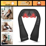 Shiatsu Neck & Shoulder Massager With Heat - Deep Kneading Electric Pill. Fixed Price $62.99.