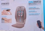 Homedics Dual Shiatsu Massage Cushion With Heat And 3 Zones - New. Fixed Price $74.50.