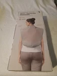 Sharper Image Neck And Shoulder Massager Wrap Heated Pain Relief Gray. Fixed Price $20.00.