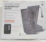 Sharper Image Powerboost Boots Air Compression Electric Leg Massager. Fixed Price $110.00.