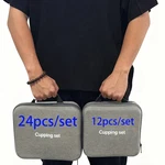 Massage Cupping Set 12 Or 24 Vacuum Hand Pump Therapy Kit. Fixed Price $24.99.