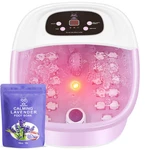 Foot Spa Bath Massager With Heat Bubbles And Vibration Jets, 16 Oz C. Fixed Price $122.99.