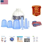 Cordless Cupping Massage Cups Set - 7 Pcs For Body & Facial Care Home Spa. Fixed Price $26.99.