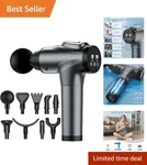 High-performance Deep Tissue Massage Gun With 30 Speeds & 9 Heads Pain Re.... Fixed Price $51.99.