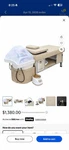 Dermalogic Pedicure Spa Table Beige White Digital Control Water Circulation Led. Fixed Price $800.00.