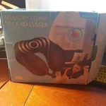 Health Touch Memory Foam Neck Massager Vibration Black New Defect Box Damaged. Fixed Price $63.20.