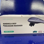 Megawise Handheld Deep Percussion Massager RD-A10 White Damaged Box. Fixed Price $32.88.