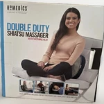 Shiatsu Massager W/ Soothing Heat Removable Hood Strapping Homedics Preowned. Fixed Price $15.00.