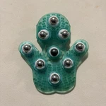Samyo Palm Shaped Glove Body Massager With 9 360-DEGREE-ROLLER Metal. Fixed Price $7.99.