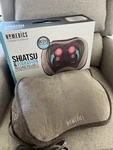 Homedics 3D Shiatsu Vibration & Heat Massage Pillow, Gray, Corded Electric. Fixed Price $7.75.