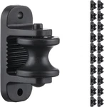 Pack Electric Fence Wood Post Roller Insulators, Corner Black (20). Fixed Price $27.79.