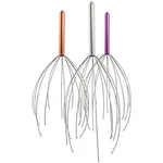 Portable Held Scalp Head Massager - Deep Relaxation, Colored Metal Handle. Fixed Price $10.95.