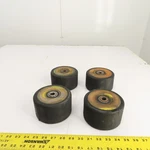Yale Type 162G 5" Od Hard Rubber Caster Wheel Stand On Forklift Lot Of 4. Fixed Price $220.34.