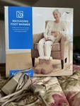 Brookstone Heated Vibrating Massaging Foot Warmer TA-IT0036. Fixed Price $64.00.