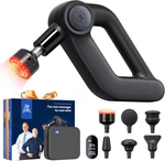 13MM Deep Tissue Muscle Massager Gun W/red Light Heat Head For Athlete Recovery. Fixed Price $225.99.