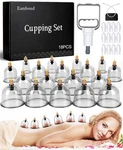 Relieve Muscle Pain At Home - Eambond Cupping Kit 18 Silicone Cups + Pump. Fixed Price $51.99.