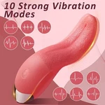 Pink Waterproof Tongue Vibration Massager 1 Pack, Water-resistant Fun Toy. Fixed Price $10.05.