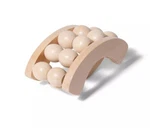 Wooden Body Massage Roller, 10 Ball Design, Natural Wood, Relieve Tension. Fixed Price $14.99.