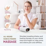 Fit King Hand Massager Heat Arthritis Carpal Tunnel - White Pink. Fixed Price $81.55.