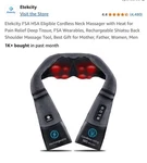 Etekcity EM-SN8S Cordless Shiatsu Neck And Shoulder Massager, Fsa/hsa Eligible. Fixed Price $49.00.